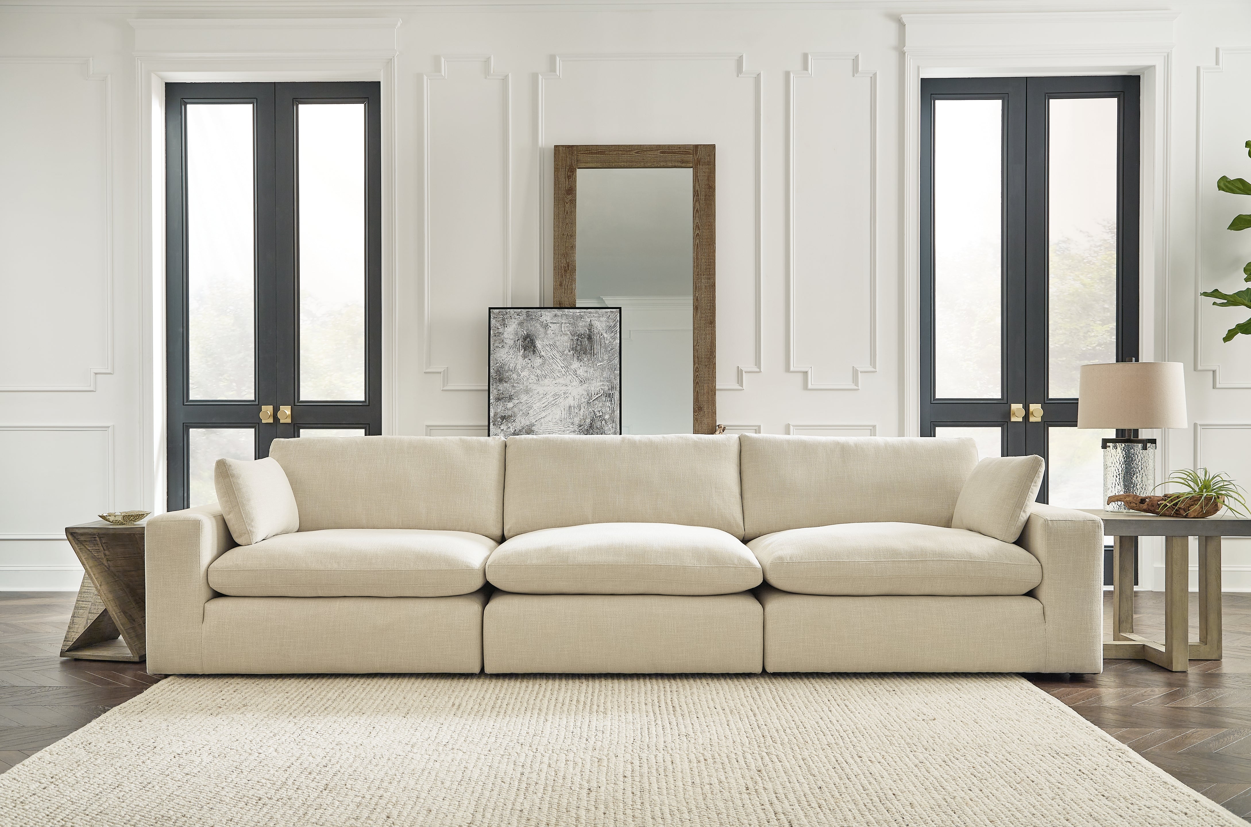 Diamond Furniture - Ashley Furniture - Elyza 3-Piece Sectional Sofa - RAF 3-Piece Sectional Sofa - 10006S2