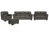 Diamond Furniture - Ashley Furniture - Bladen Sofa, Loveseat, Chair and Ottoman - Sofa, Loveseat, Chair and Ottoman - 12021U5