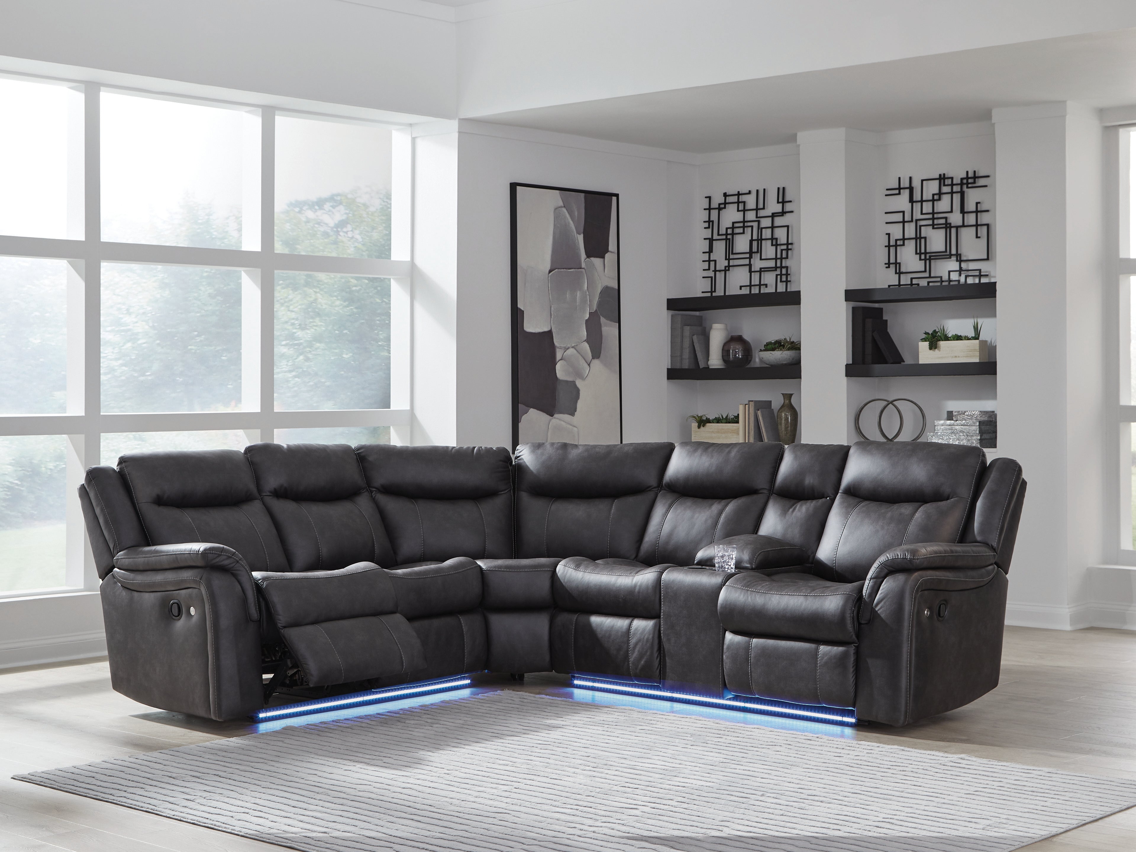 Diamond Furniture - Ashley Furniture - Sultan Meadow 2-Piece Reclining Sectional - 2-Piece Reclining Sectional - PC13001S1