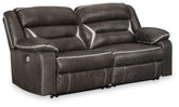 Diamond Furniture - Ashley Furniture - Kincord 2-Piece Power Reclining Sectional Loveseat - 2-Piece Power Reclining Sectional Loveseat - 13104S7