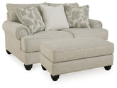 Diamond Furniture - Ashley Furniture - Asanti Loveseat and Ottoman - Loveseat and Ottoman - 13201U5