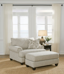 Diamond Furniture - Ashley Furniture - Asanti Oversized Chair and Ottoman - Oversized Chair and Ottoman - 13201U3