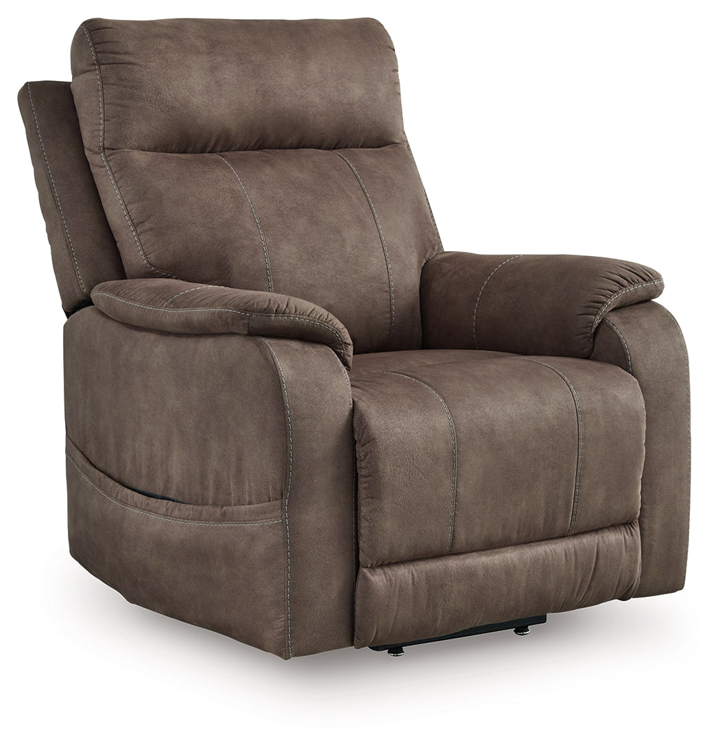 Diamond Furniture - Ashley Furniture - Crestmeade Power Lift Recliner - Power Lift Recliner / Fossil - 1350312