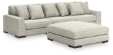 Diamond Furniture - Ashley Furniture - Regent Park 3-Piece Sectional and Ottoman - 3-Piece Sectional and Ottoman - 14404U1