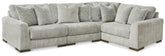 Diamond Furniture - Ashley Furniture - Regent Park 4-Piece Sectional - RAF 4-Piece Sectional - 14404S2
