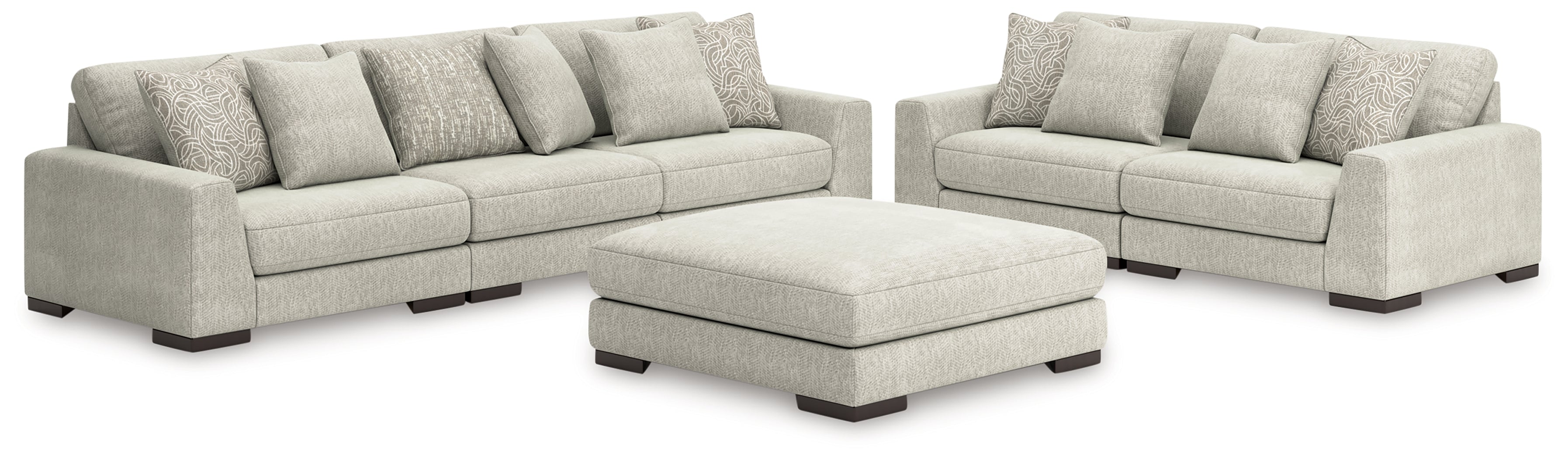 Diamond Furniture - Ashley Furniture - Regent Park 3-Piece Sectional Sofa and 2-Piece Sectional Loveseat - 3-Piece Sectional Sofa and 2-Piece Sectional Loveseat - 14404U3