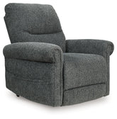 Diamond Furniture - Ashley Furniture - Aureta Power Lift Recliner - Power Lift Recliner / Charcoal - 1790312