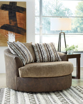 Diamond Furniture - Ashley Furniture - Alesbury Oversized Swivel Accent Chair - Oversized Swivel Accent Chair - 1870421
