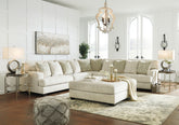 Diamond Furniture - Ashley Furniture - Rawcliffe 3-Piece Sectional with Ottoman - 3-Piece Sectional with Ottoman - 19604U2