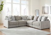 Diamond Furniture - Ashley Furniture - Aslan Court 5-Piece Sectional - RAF 5-Piece Sectional - 20305S6
