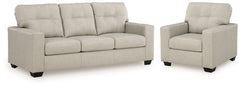 Diamond Furniture - Ashley Furniture - Santorine Sofa and Chair - Sofa and Chair - 21708U1