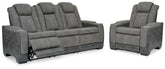 Diamond Furniture - Ashley Furniture - Next-Gen Durapella Power Reclining Sofa and Power Recliner - Power Reclining Sofa and Power Recliner - 22004U3
