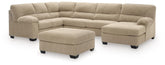 Diamond Furniture - Ashley Furniture - SimpleJoy 3-Piece Sectional and Ottoman - 3-Piece Sectional and Ottoman - 24203U3