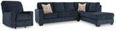 Diamond Furniture - Ashley Furniture - Aviemore 2-Piece Sectional and Recliner - 2-Piece Sectional and Recliner - 24303U6