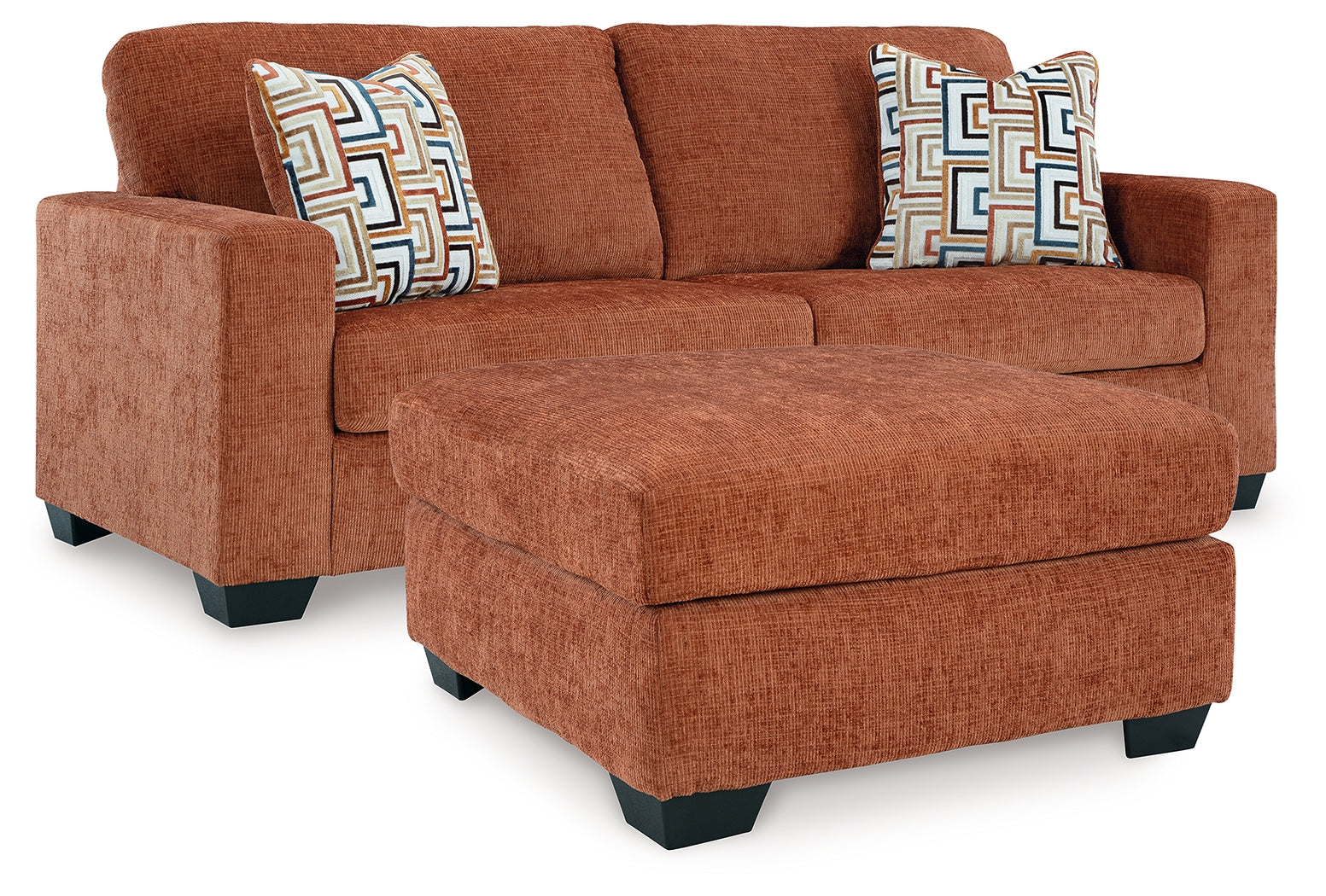 Diamond Furniture - Ashley Furniture - Aviemore Sofa and Ottoman - Sofa and Ottoman - 24304U2
