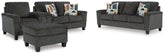 Diamond Furniture - Ashley Furniture - Erinslane Sofa, Loveseat, Chair and Ottoman - Sofa, Loveseat, Chair and Ottoman - 25206U3