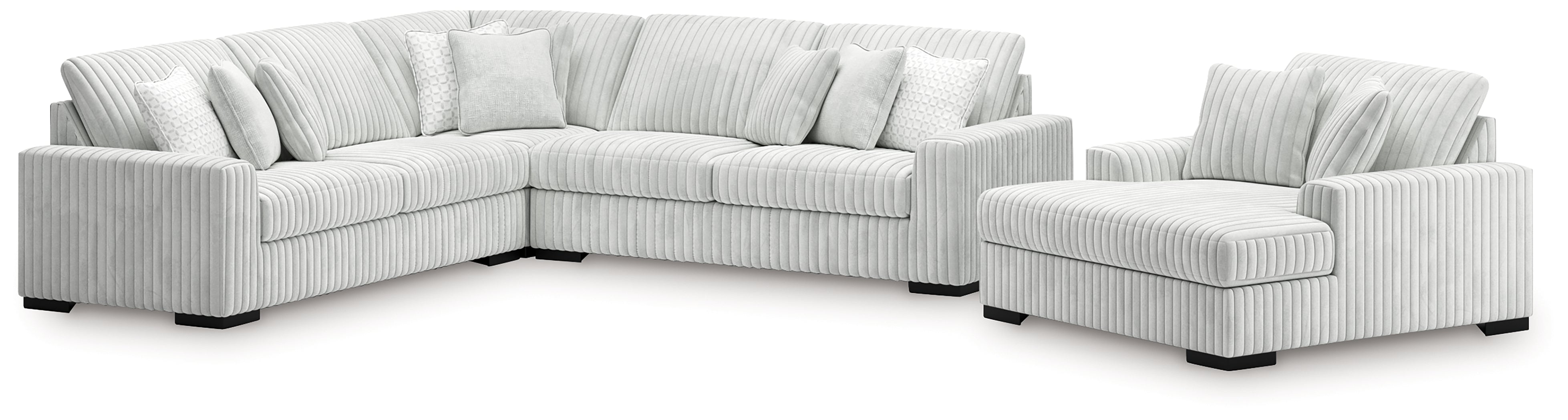Diamond Furniture - Ashley Furniture - Stupendous 3-Piece Sectional and Oversized Chaise - 3-Piece Sectional and Oversized Chaise - 25903U4