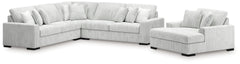 Diamond Furniture - Ashley Furniture - Stupendous 3-Piece Sectional and Oversized Chaise - 3-Piece Sectional and Oversized Chaise - 25903U4