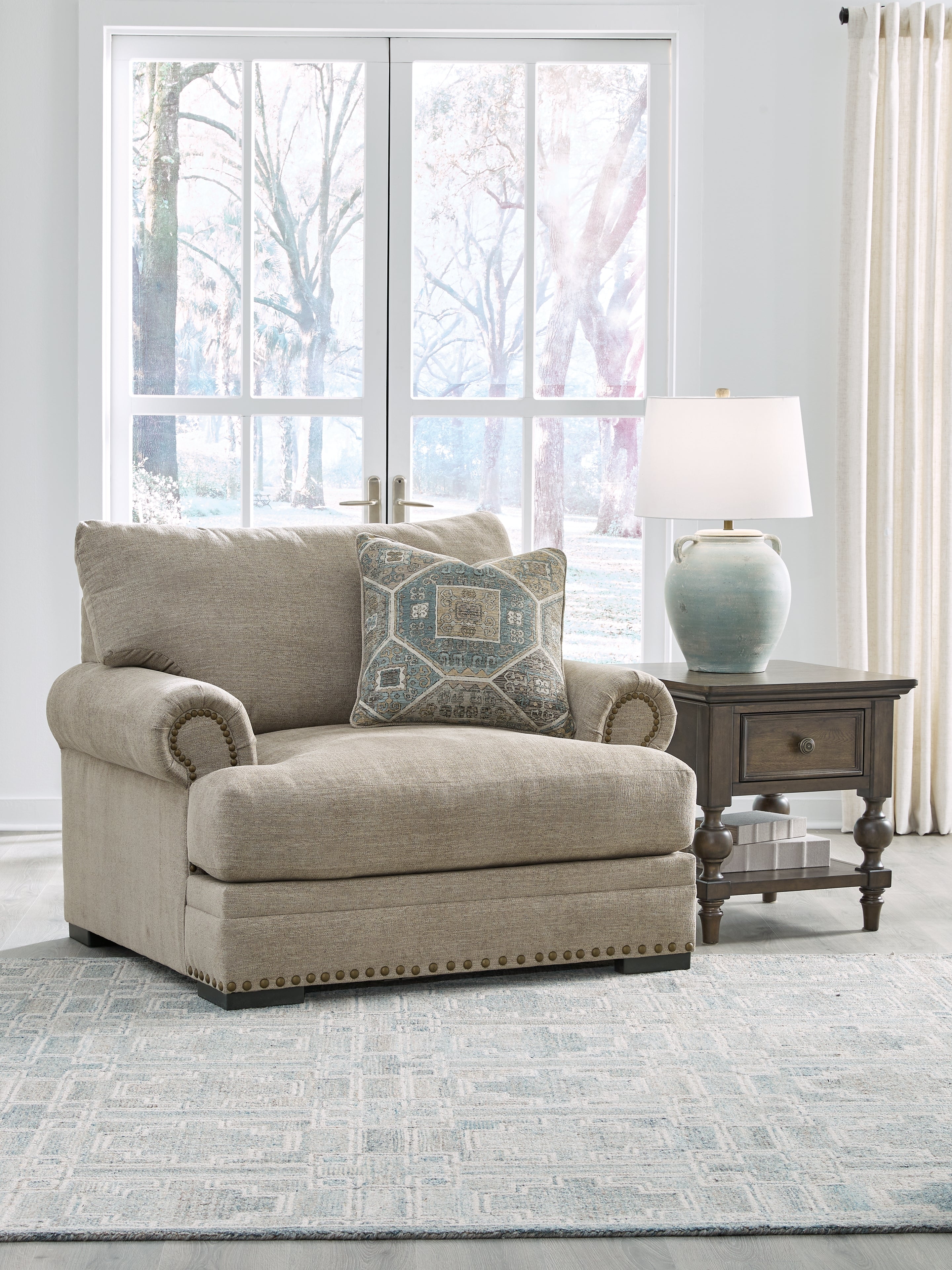 Diamond Furniture - Ashley Furniture - Galemore Oversized Chair - Chair and a Half - 2700423