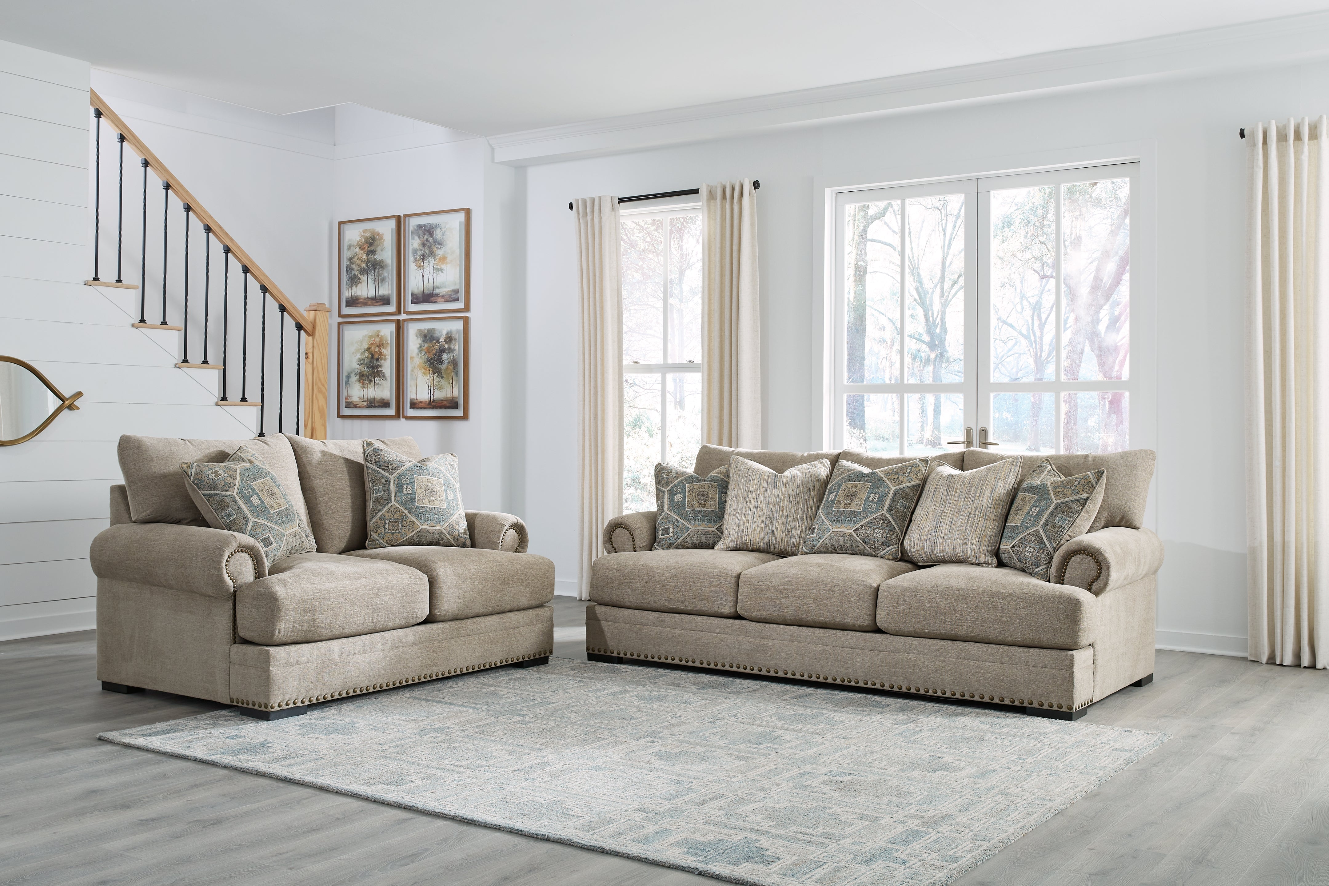 Diamond Furniture - Ashley Furniture - Galemore Sofa and Loveseat - Sofa and Loveseat - 27004U2