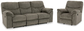 Diamond Furniture - Ashley Furniture - Alphons Reclining Sofa and Recliner - Reclining Sofa and Recliner - 28201U3