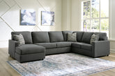 Diamond Furniture - Ashley Furniture - Edenfield 3-Piece Sectional with Chaise - RAF 3-Piece Sectional with Chaise - 29003S1