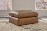 Diamond Furniture - Ashley Furniture - Emilia Living Room - Oversized Accent Ottoman / Caramel - 3090108