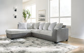 Diamond Furniture - Ashley Furniture - Clairette Court 2-Piece Sectional with Chaise - RAF 2-Piece Sectional with Chaise - 31503S1