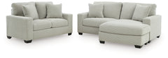 Diamond Furniture - Ashley Furniture - Greenbriar Sofa Chaise and Loveseat - Sofa Chaise and Loveseat - PC32005U3