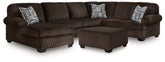 Diamond Furniture - Ashley Furniture - Kimlee 3-Piece Sectional and Ottoman - 3-Piece Sectional and Ottoman - PC35603U1