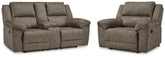 Diamond Furniture - Ashley Furniture - Laresview Reclining Loveseat and Oversized Recliner - Reclining Loveseat and Oversized Recliner - 37203U2