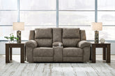 Diamond Furniture - Ashley Furniture - Laresview Reclining Loveseat with Console - DBL Rec Loveseat w/Console - 3720394