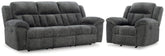 Diamond Furniture - Ashley Furniture - Frohn Reclining Sofa and Recliner - Reclining Sofa and Recliner - 37406U2