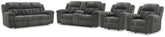 Diamond Furniture - Ashley Furniture - Frohn Reclining Sofa and Loveseat and 2 Recliners - Reclining Sofa and Loveseat and 2 Recliners - 37406U6
