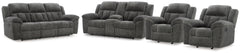 Diamond Furniture - Ashley Furniture - Frohn Reclining Sofa and Loveseat and 2 Recliners - Reclining Sofa and Loveseat and 2 Recliners - 37406U6