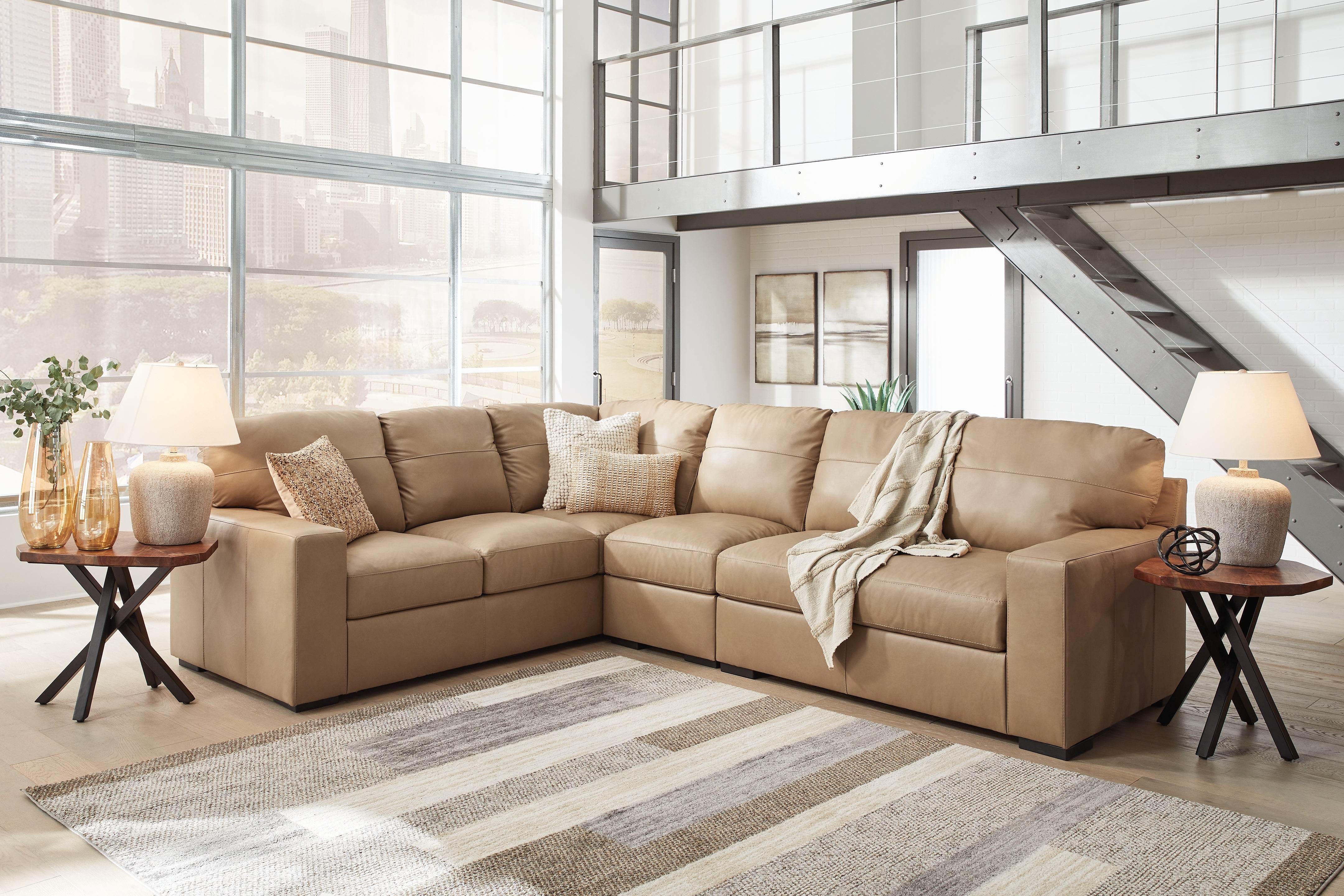 Diamond Furniture - Ashley Furniture - Bandon 3-Piece Sectional - LAF 3-Piece Sectional - 38006S3
