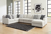 Diamond Furniture - Ashley Furniture - Huntsworth 5-Piece Sectional with Chaise - RAF 5-Piece Sectional with Chaise - 39702S6