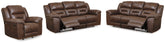 Diamond Furniture - Ashley Furniture - Stoneland 2 Reclining Sofas and Recliner - 2 Reclining Sofas and Recliner - 39904U8