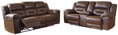 Diamond Furniture - Ashley Furniture - Stoneland Reclining Sofa and Loveseat - Reclining Sofa and Loveseat - 39904U1