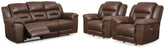 Diamond Furniture - Ashley Furniture - Stoneland Reclining Sofa and 2 Power Recliners - Reclining Sofa and 2 Power Recliners - 39904U6