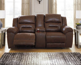 Diamond Furniture - Ashley Furniture - Stoneland Reclining Loveseat with Console - DBL Rec Loveseat w/Console - 3990494
