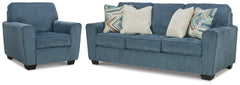 Diamond Furniture - Ashley Furniture - Cashton Queen Sofa Sleeper and Chair - Queen Sofa Sleeper and Chair - 40605U7