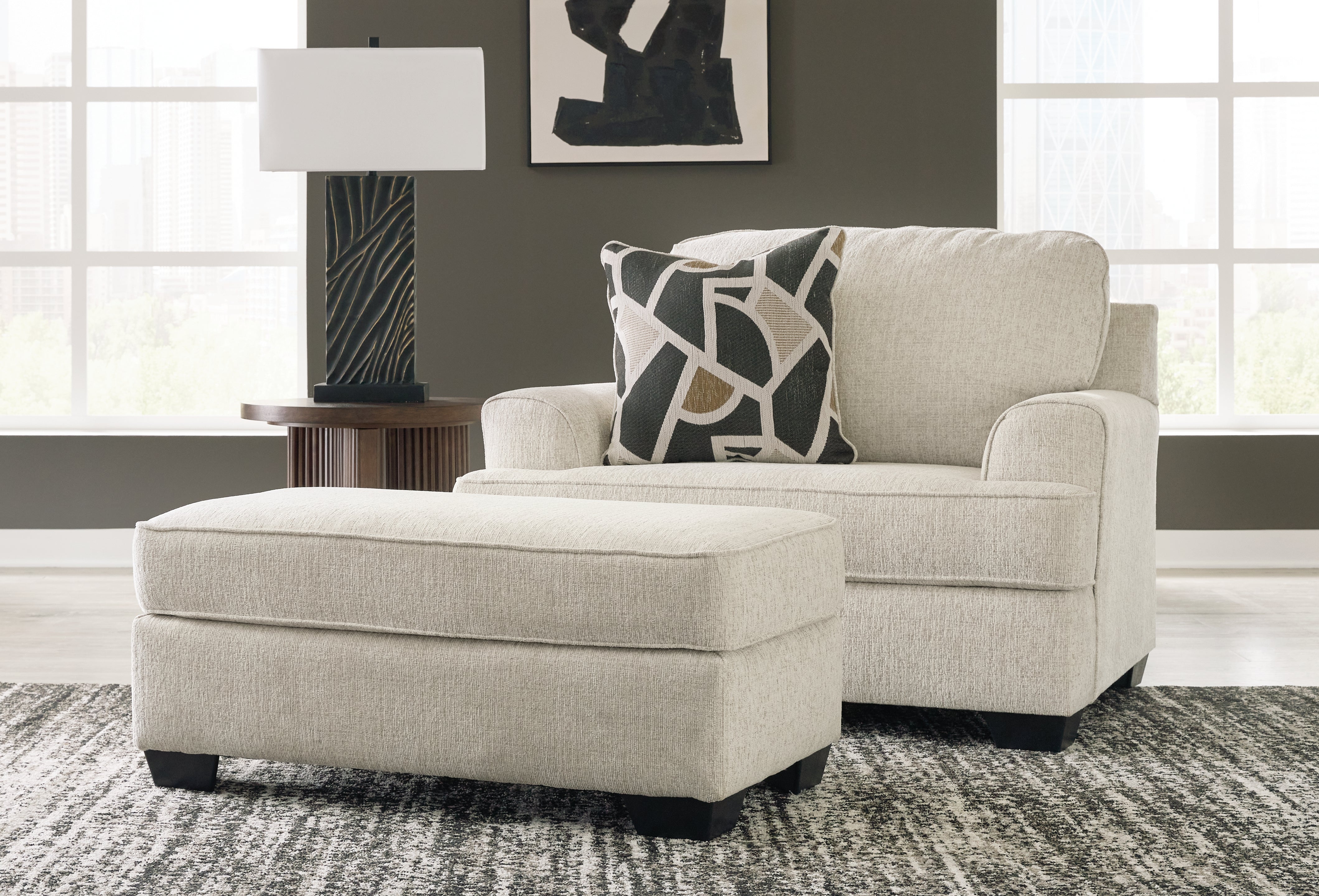 Diamond Furniture - Ashley Furniture - Heartcort Oversized Chair and Ottoman - Oversized Chair and Ottoman - 44604U1