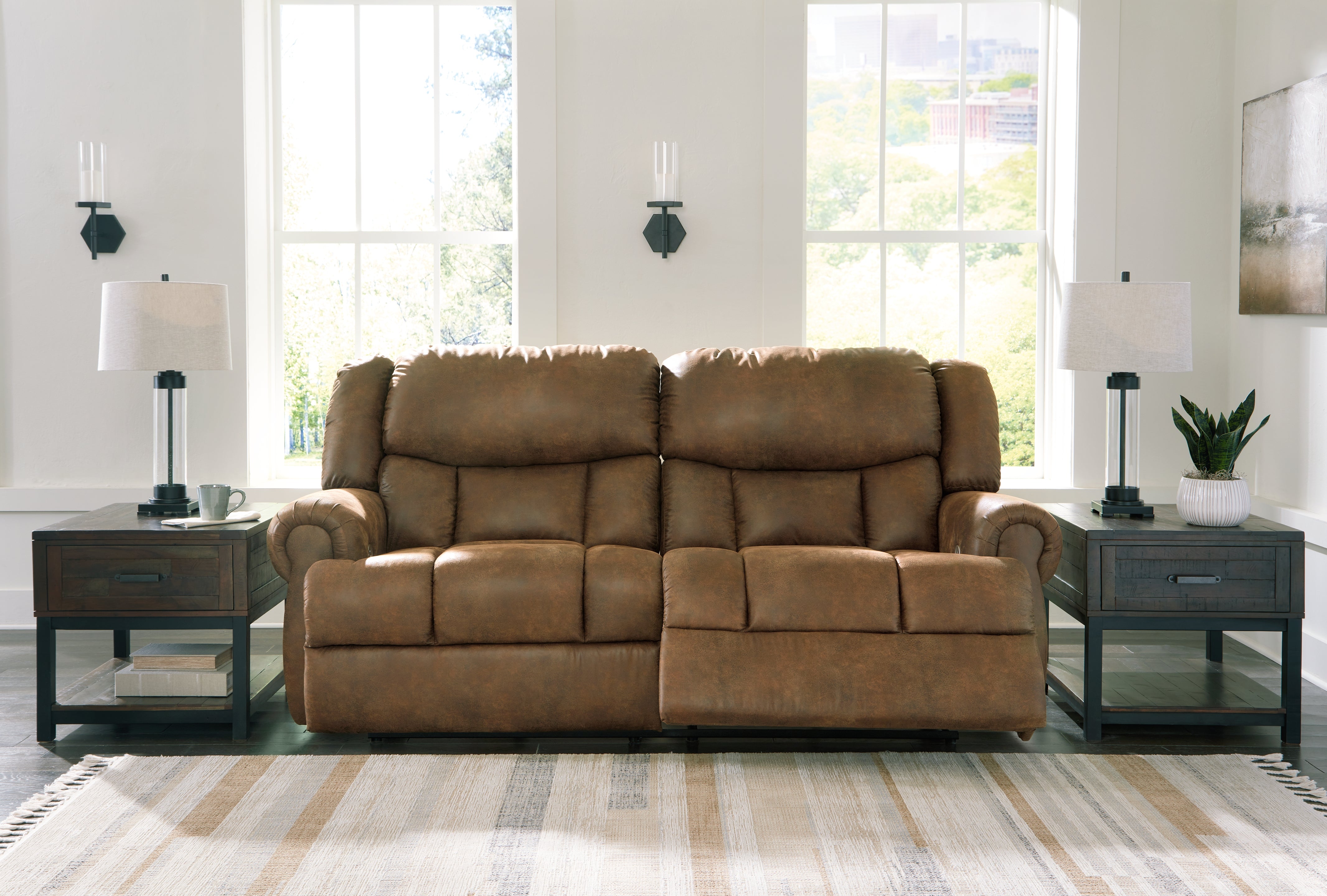 Diamond Furniture - Ashley Furniture - Boothbay Power Reclining Sofa - 2 Seat Reclining Power Sofa - 4470447