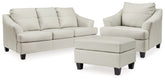 Diamond Furniture - Ashley Furniture - Genoa Queen Sofa Sleeper, Oversized Chair and Ottoman - Queen Sofa Sleeper, Oversized Chair and Ottoman - 47704U8