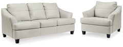 Diamond Furniture - Ashley Furniture - Genoa Sofa and Oversized Chair - Sofa and Oversized Chair - 47704U7