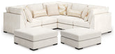 Diamond Furniture - Ashley Furniture - Donelson Creek 5-Piece Sectional and 2 Oversized Ottomans - 5-Piece Sectional and 2 Oversized Ottomans - 48002U4