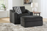 Diamond Furniture - Ashley Furniture - Wryenlynn Oversized Chair and Ottoman - Oversized Chair and Ottoman - 49405U2