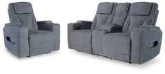Diamond Furniture - Ashley Furniture - Studio Cave Power Reclining Loveseat and Power Recliner - Power Reclining Loveseat and Power Recliner - PC49802U2
