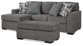 Diamond Furniture - Ashley Furniture - Gardiner Sofa Chaise and Ottoman - Sofa Chaise and Ottoman - 52404U1